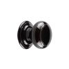 Black Silverline Porcelain Door Knobs 60mm