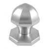 Satin Chrome Faceted Centre Door Knob 64mm