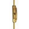 Polished Brass Shaped Handle Espagnolette Bolt