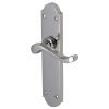 Savoy Long Scroll Lever Polished Chrome Latch Door Handles