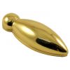 Polished Brass Plain Door Key Hole Oval Cover Plate 59x20mm