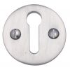 Satin Chrome Plain Escutcheon 32mm