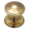 Polished Brass Stepped Edge Front Door Knob 3in