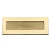 Heritage RR852 Polished Brass Reeded Letter Plate 254x101mm