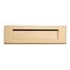 Polished Brass Victorian Plain Letter Box 10x3in (254x76mm)