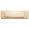 Polished Brass Lift Up Gravity Flap Letter Box 11x3in (280x80mm)