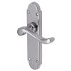 Savoy Scroll Lever Polished Chrome Latch Door Handles