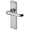 Windsor Straight Lever Polished Chrome Long Latch Door Handles