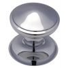 Polished Chrome Stepped Edge Front Door Knob 3in