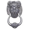 Polished Chrome Lion Front Door Knocker 180mm