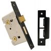 York Bathroom Mortice Lock 2.5in (65mm) Black