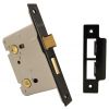 York Bathroom Mortice Lock 3in (78mm) Black