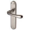 Luna Shaped Lever Satin Nickel Latch Door Handles