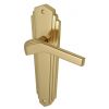 Heritage Polished Brass Waldorf Art Deco Latch Handles WAL6510PB