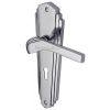 Heritage Brass Waldorf Chrome WAL6500PC Art Deco Lock Handles
