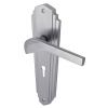 Heritage Brass Waldorf Satin Chrome WAL6500SC Art Deco Handles