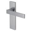Delta Straight Lever Satin Chrome Latch Door Handles