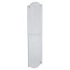 Satin Chrome S640 Shaped Finger Plate 305x77mm