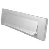 Satin Chrome Lift Up Gravity Flap Letter Box 11x3in (280x80mm)