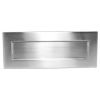 Satin Chrome Plain Letter Box 16.5x5in (410x125mm)