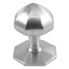 Satin Chrome Faceted Front Door Knob 2.5in (64mm)