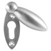 Satin Chrome Oval Door Key Hole Escutcheon