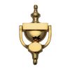 Polished Brass Urn Front Door Knocker 6in (152mm)