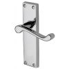 Malvern Scroll Lever Polished Chrome Latch Door Handle Set