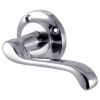 Malvern Polished Chrome Scroll Lever on Rose Set