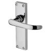 Avon Straight Lever Polished Chrome Latch Door Handle Set