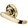 Avon Polished Brass Straight Lever on Rose Set