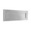 Satin Chrome Horizontal Letter Box 355x115mm