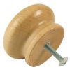 Varnished Wooden Cabinet Knob
