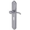 Verona Scroll Lever Polished Chrome Keyhole Door Handles