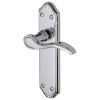 Verona Small Scroll Lever Polished Chrome Latch Door Handles