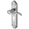 Verona Small Scroll Lever Polished Chrome 48mm Euro Door Handles