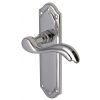 Lisboa Scroll Lever Polished Chrome Latch Door Handles