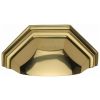 Heritage Polished Brass Shaped Drawer Pull 104mm