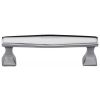 Art Deco Style Polished Chrome Cabinet Pull Handle 96mm