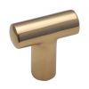Heritage C2234 Polished Brass T Cabinet Pull 35mm