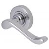 Bedford Polished Chrome Scroll Lever on Round Rose V3010PC
