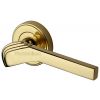 Tiffany Polished Brass Art Deco Lever on Rose