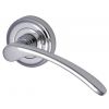 Sophia Polished Chrome Curved Lever on Round Rose