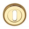 Polished Brass Round Key Hole Escutcheon 50mm
