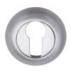 Satin Chrome Curved Euro Profile Escutcheon 48mm