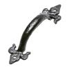 Black Antique Fleur De Lys Pull Handle 100mm 564