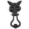 Black Antique Iron Fox Head Front Door Knocker 574