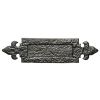 Black Antique Letter Plate 298x78mm 1073
