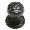 Black Antique Mortice Door Knobs 50mm 1206