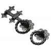 Black Antique Twisted Ring Gate Latch 203mm 1249